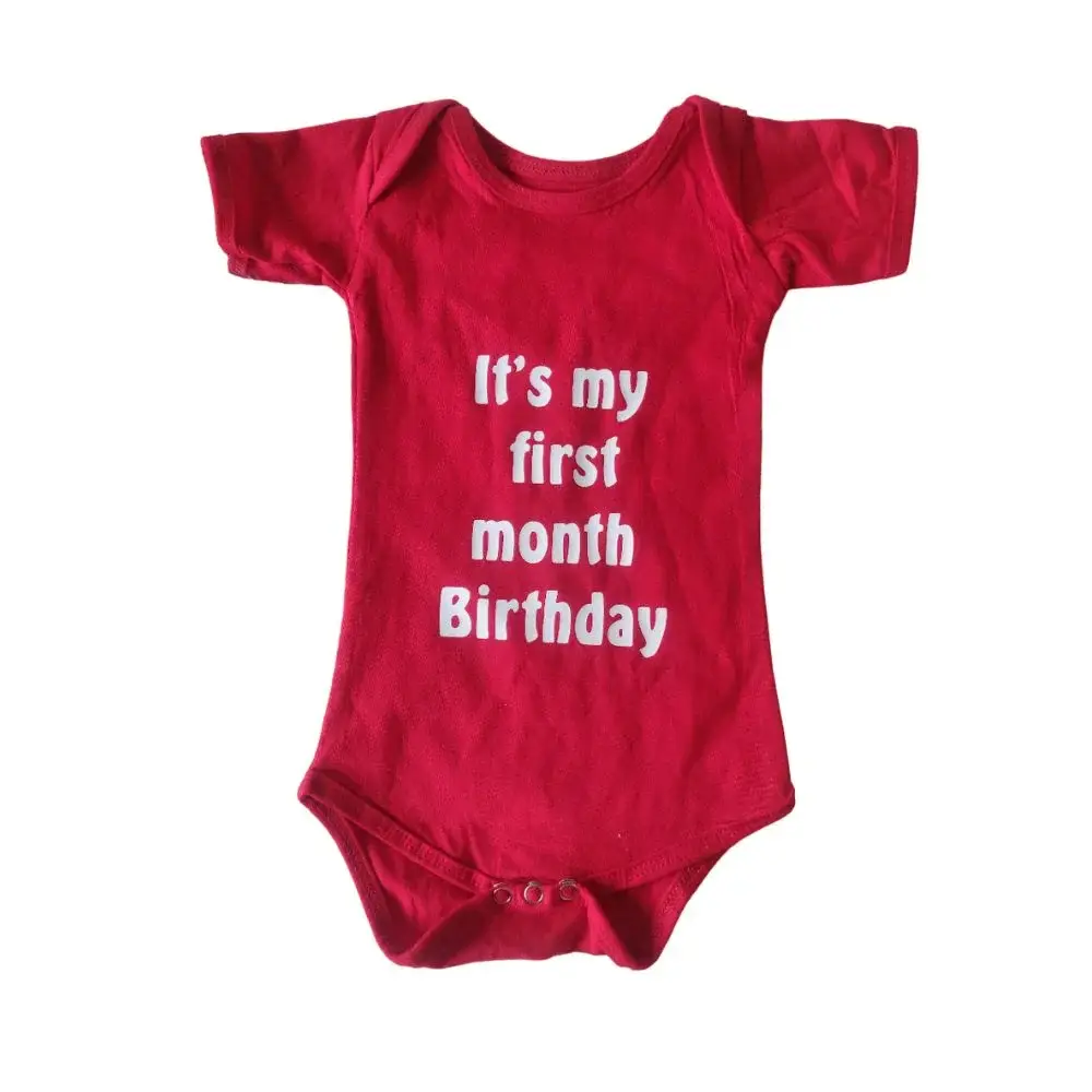 Its my first month Birthday Romper